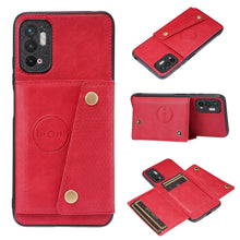 Load image into Gallery viewer, Double Buckle PU + TPU Shockproof Magnetic Protective Case with Card Slot &amp; Holder, For Huawei P50, For Xiaomi Redmi K40 Gaming, For Xiaomi Redmi Note 10 5G, For Samsung Galaxy S21 FE