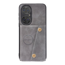 Load image into Gallery viewer, Double Buckle PU + TPU Shockproof Magnetic Protective Case with Card Slot &amp; Holder, For Huawei P50, For Xiaomi Redmi K40 Gaming, For Xiaomi Redmi Note 10 5G, For Samsung Galaxy S21 FE
