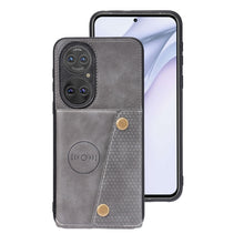 Load image into Gallery viewer, Double Buckle PU + TPU Shockproof Magnetic Protective Case with Card Slot &amp; Holder, For Huawei P50, For Xiaomi Redmi K40 Gaming, For Xiaomi Redmi Note 10 5G, For Samsung Galaxy S21 FE