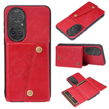 Load image into Gallery viewer, Double Buckle PU + TPU Shockproof Magnetic Protective Case with Card Slot &amp; Holder, For Huawei P50, For Xiaomi Redmi K40 Gaming, For Xiaomi Redmi Note 10 5G, For Samsung Galaxy S21 FE