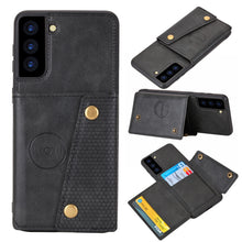 Load image into Gallery viewer, Double Buckle PU + TPU Shockproof Magnetic Protective Case with Card Slot &amp; Holder, For Huawei P50, For OPPO K9, For OPPO Reno6, For Xiaomi Redmi K40 Gaming, For Xiaomi Redmi Note 10 Pro 5G, For Xiaomi Redmi Note 10 5G, For Samsung Galaxy S21 FE       ...