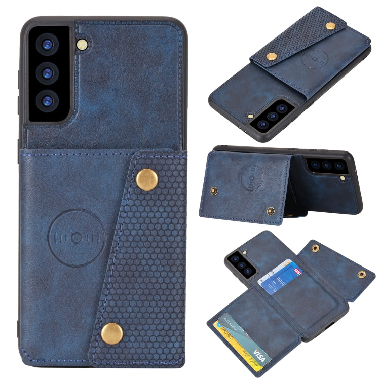 Double Buckle PU + TPU Shockproof Magnetic Protective Case with Card Slot & Holder, For Huawei P50, For OPPO K9, For OPPO Reno6, For Xiaomi Redmi K40 Gaming, For Xiaomi Redmi Note 10 Pro 5G, For Xiaomi Redmi Note 10 5G, For Samsung Galaxy S21 FE       ...