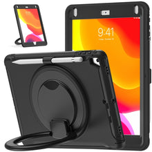 Load image into Gallery viewer, Shocproof Silicone + PC Protective Case with 360 Degree Rotation Foldable Handle Grip Holder &amp; Pen Slot, For iPad 9.7 2018 / 2017 / Air 2 / Pro 9.7, ForiPad 9.7 2018 / 2017 / Air 2 / Pro 9.7