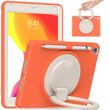 Load image into Gallery viewer, Shocproof Silicone + PC Protective Case with 360 Degree Rotation Foldable Handle Grip Holder &amp; Pen Slot, For iPad 9.7 2018 / 2017 / Air 2 / Pro 9.7, ForiPad 9.7 2018 / 2017 / Air 2 / Pro 9.7
