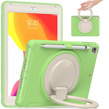 Load image into Gallery viewer, Shocproof Silicone + PC Protective Case with 360 Degree Rotation Foldable Handle Grip Holder &amp; Pen Slot, For iPad 9.7 2018 / 2017 / Air 2 / Pro 9.7, ForiPad 9.7 2018 / 2017 / Air 2 / Pro 9.7