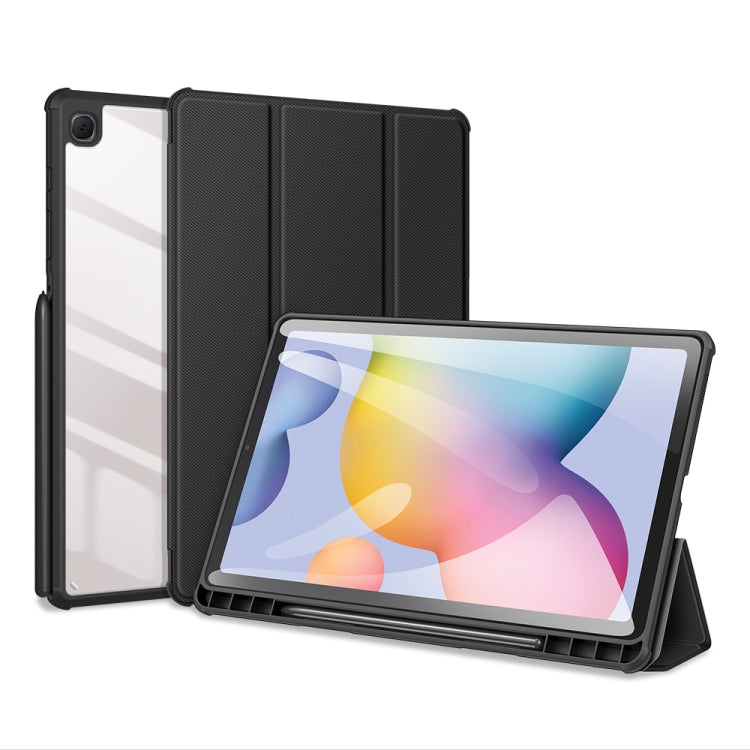 DUX DUCIS TOBY Series Antiskid PU Leather + PC + TPU Horizontal Flip Case with Holder & Pen Slot & Sleep / Wake-up Function, For Samsung Galaxy Tab S8+ / Tab S8 Plus /  Tab S7 FE / Tab S7+, For Samsung Galaxy Tab S6 Lite