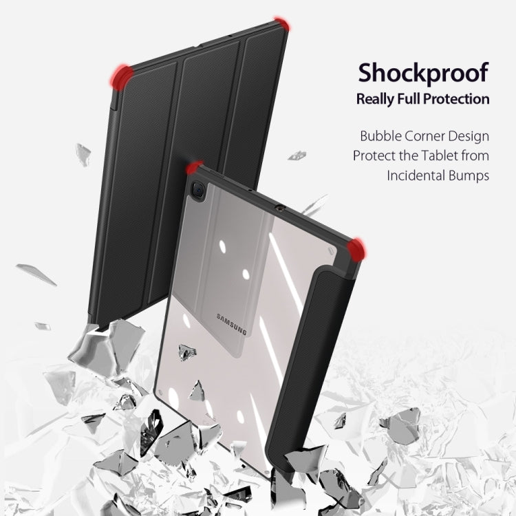 DUX DUCIS TOBY Series Antiskid PU Leather + PC + TPU Horizontal Flip Case with Holder & Pen Slot & Sleep / Wake-up Function, For Samsung Galaxy Tab S8+ / Tab S8 Plus /  Tab S7 FE / Tab S7+, For Samsung Galaxy Tab S6 Lite