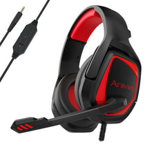 Load image into Gallery viewer, Anivia MH602 3.5mm Wired Gaming Headset with Microphone, MH602 (Black Red), MH602 (Black Blue), MH602 (Black Purple)