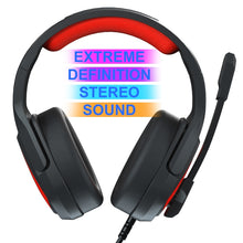Load image into Gallery viewer, Anivia MH602 3.5mm Wired Gaming Headset with Microphone, MH602 (Black Red), MH602 (Black Blue), MH602 (Black Purple)