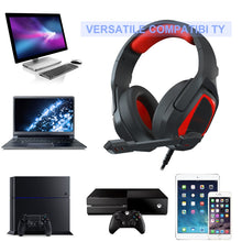 Load image into Gallery viewer, Anivia MH602 3.5mm Wired Gaming Headset with Microphone, MH602 (Black Red), MH602 (Black Blue), MH602 (Black Purple)
