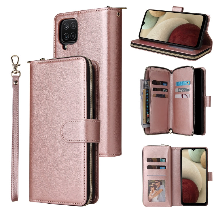 Zipper Wallet Bag Horizontal Flip PU Leather Case with Holder & 9 Card Slots & Wallet & Lanyard & Photo Frame, For Samsung Galaxy A12 5G, For Samsung Galaxy A52 5G, For Samsung Galaxy A72 5G, For Samsung Galaxy S21, For Samsung Galaxy S21 FE           ...