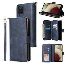 Load image into Gallery viewer, Zipper Wallet Bag Horizontal Flip PU Leather Case with Holder &amp; 9 Card Slots &amp; Wallet &amp; Lanyard &amp; Photo Frame, For Samsung Galaxy A12 5G, For Samsung Galaxy A52 5G, For Samsung Galaxy A72 5G, For Samsung Galaxy S21, For Samsung Galaxy S21 FE           ...