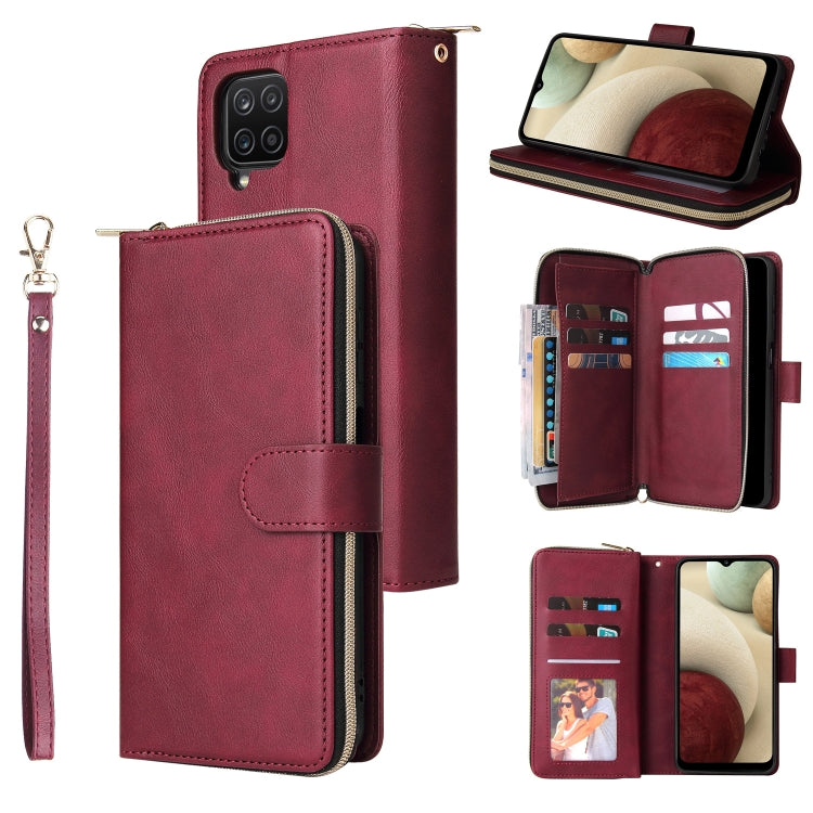 Zipper Wallet Bag Horizontal Flip PU Leather Case with Holder & 9 Card Slots & Wallet & Lanyard & Photo Frame, For Samsung Galaxy A12 5G, For Samsung Galaxy A52 5G, For Samsung Galaxy A72 5G, For Samsung Galaxy S21, For Samsung Galaxy S21 FE           ...