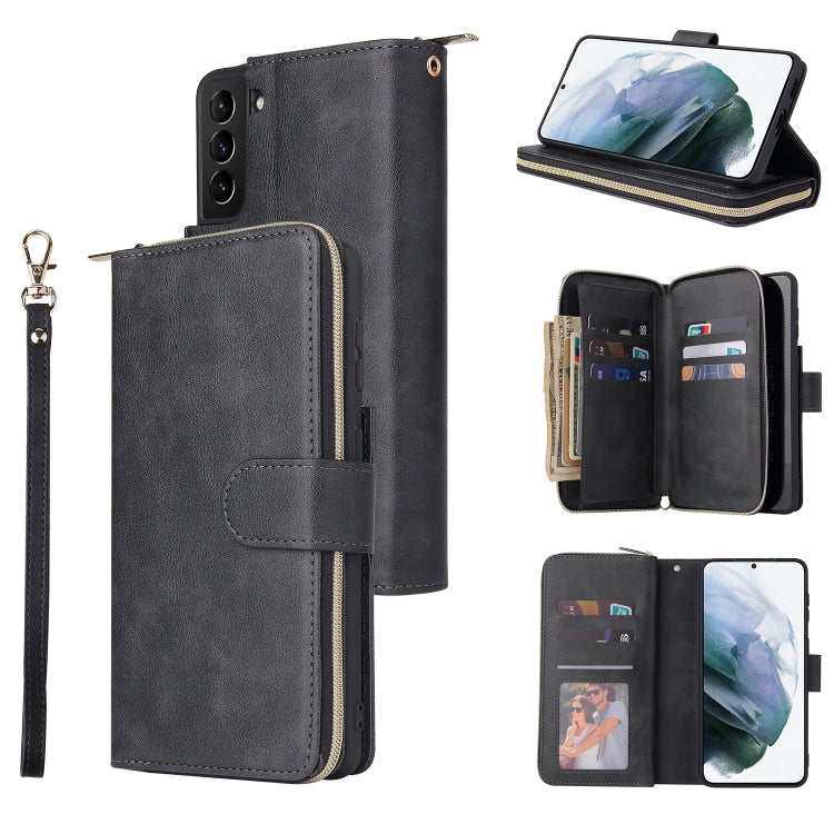 Zipper Wallet Bag Horizontal Flip PU Leather Case with Holder & 9 Card Slots & Wallet & Lanyard & Photo Frame, For Samsung Galaxy A12 5G, For Samsung Galaxy A52 5G, For Samsung Galaxy A72 5G, For Samsung Galaxy S21, For Samsung Galaxy S21 FE           ...