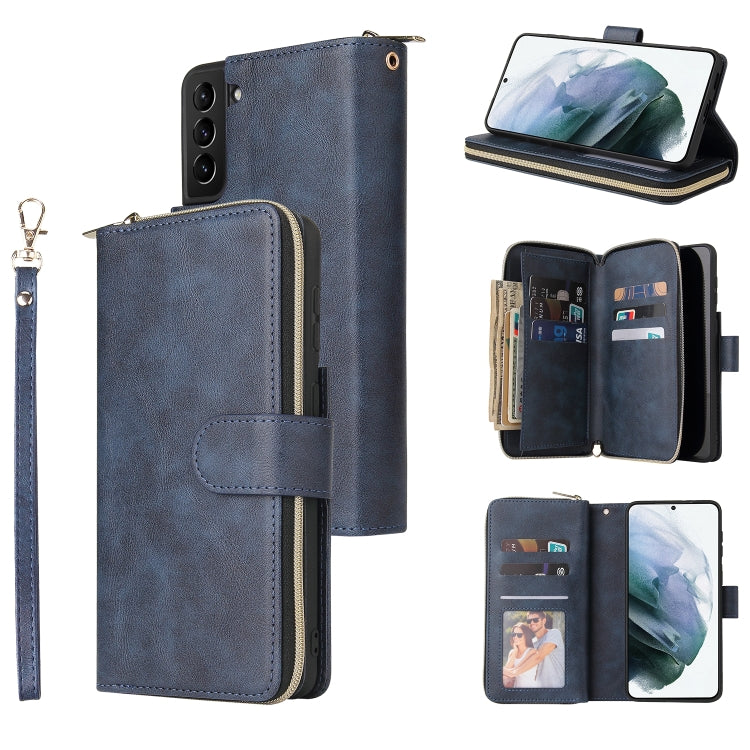 Zipper Wallet Bag Horizontal Flip PU Leather Case with Holder & 9 Card Slots & Wallet & Lanyard & Photo Frame, For Samsung Galaxy A12 5G, For Samsung Galaxy A52 5G, For Samsung Galaxy A72 5G, For Samsung Galaxy S21, For Samsung Galaxy S21 FE           ...