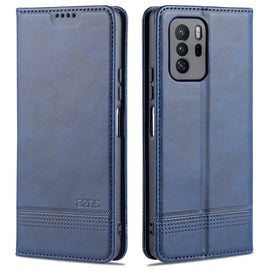 AZNS Magnetic Calf Texture Horizontal Flip Leather Case with Card Slots & Holder & Wallet, For Xiaomi Redmi Note 10 Pro 5G
