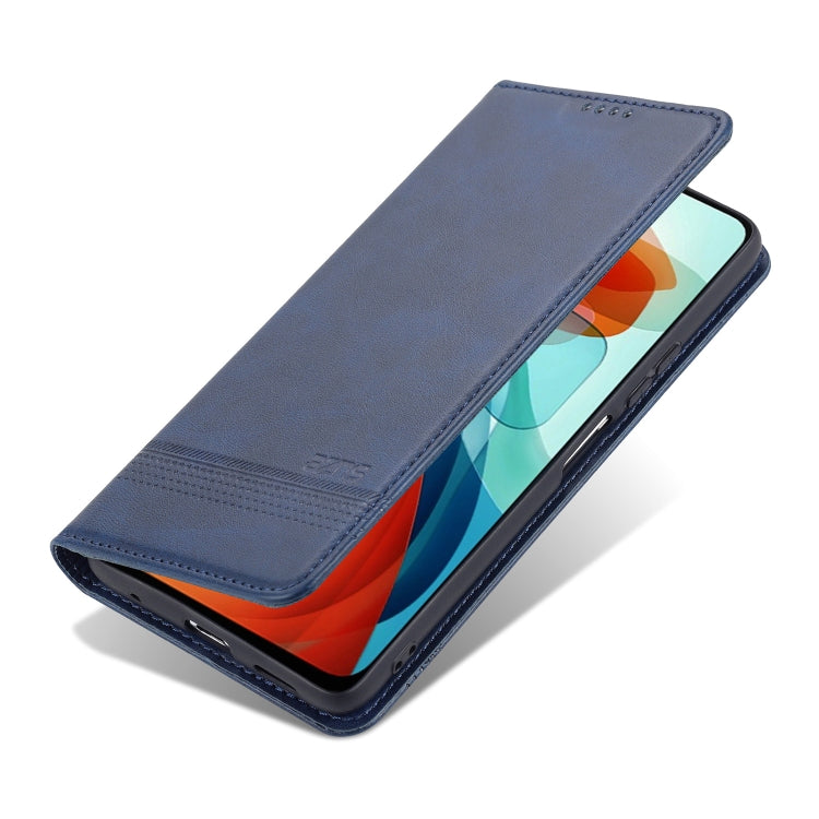 AZNS Magnetic Calf Texture Horizontal Flip Leather Case with Card Slots & Holder & Wallet, For Xiaomi Redmi Note 10 Pro 5G