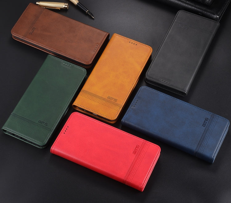AZNS Magnetic Calf Texture Horizontal Flip Leather Case with Card Slots & Holder & Wallet, For Xiaomi Redmi Note 10 Pro 5G