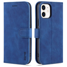 Load image into Gallery viewer, AZNS Skin Feel Calf Texture Horizontal Flip Leather Case with Card Slots &amp; Holder &amp; Wallet, For iPhone 12 / 12 Pro, For iPhone 12 Mini