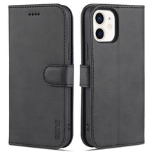 Load image into Gallery viewer, AZNS Skin Feel Calf Texture Horizontal Flip Leather Case with Card Slots &amp; Holder &amp; Wallet, For iPhone 12 / 12 Pro, For iPhone 12 Mini