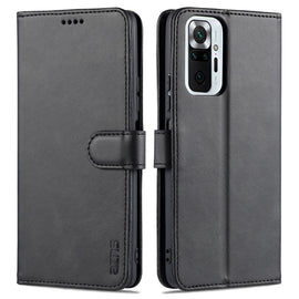 AZNS Skin Feel Calf Texture Horizontal Flip Leather Case with Card Slots & Holder & Wallet, For Xiaomi Redmi Note 9 4G, For Xiaomi Poco M3, For Xiaomi Redmi Note 10 Pro Max