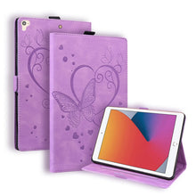 Load image into Gallery viewer, Love Butterfly Pattern Horizontal Flip Leather Case with Holder &amp; Sleep / Wake-up Function, For iPad 9.7 (2017) (2018) / Air 2 Pro, For iPad 10.2 2021 / 2020 / 2019 / Air (2019) / 10.2 (2020), For iPad Mini 1 / 2 / 3 / 4 / 5                            ...