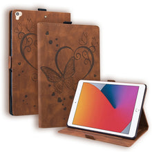 Load image into Gallery viewer, Love Butterfly Pattern Horizontal Flip Leather Case with Holder &amp; Sleep / Wake-up Function, For iPad 9.7 (2017) (2018) / Air 2 Pro, For iPad 10.2 2021 / 2020 / 2019 / Air (2019) / 10.2 (2020), For iPad Mini 1 / 2 / 3 / 4 / 5                            ...