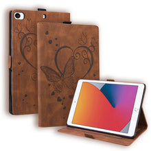 Load image into Gallery viewer, Love Butterfly Pattern Horizontal Flip Leather Case with Holder &amp; Sleep / Wake-up Function, For iPad 9.7 (2017) (2018) / Air 2 Pro, For iPad 10.2 2021 / 2020 / 2019 / Air (2019) / 10.2 (2020), For iPad Mini 1 / 2 / 3 / 4 / 5                            ...