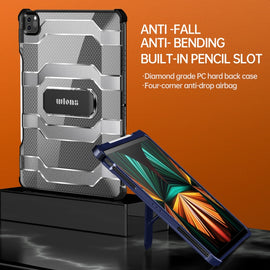 wlons Explorer Series PC + TPU Protective Case with Folding Holder, For iPad 10.2 2020 / 2019 / Air 2019 10.5, For iPad Pro 11 2022 / 2021 / 2020 / 2018 / Air 2020 10.9, For iPad Pro 12.9 2022 / 2021 / 2020 / 2018