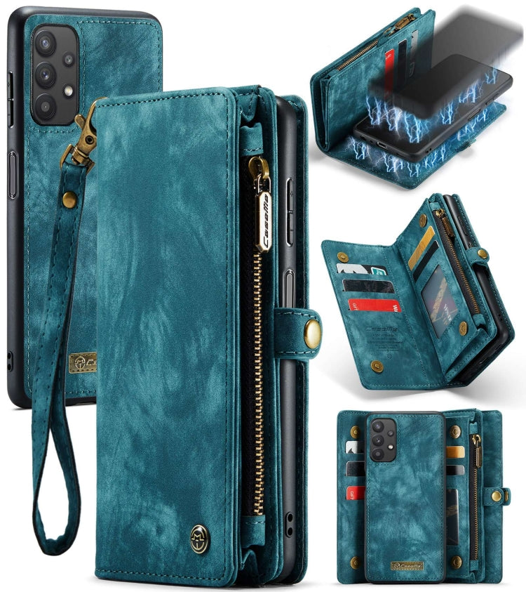 CaseMe Detachable Multifunctional Horizontal Flip Leather Case, with Card Slot & Holder & Zipper Wallet & Photo Frame, For Samsung Galaxy A12, For Samsung Galaxy A32 5G