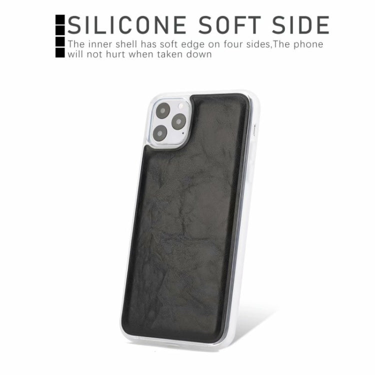 Crazy Horse Texture Detachable Magnetic Back Cover Horizontal Flip Leather Case with Holder & Card Slots & Photo Frame & Wallet, For iPhone 11, For iPhone 11 Pro, For iPhone 11 Pro Max, For iPhone 12 mini, For iPhone 12 / 12 Pro, For iPhone 12 Pro Max