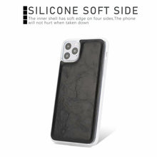 Load image into Gallery viewer, Crazy Horse Texture Detachable Magnetic Back Cover Horizontal Flip Leather Case with Holder &amp; Card Slots &amp; Photo Frame &amp; Wallet, For iPhone 11, For iPhone 11 Pro, For iPhone 11 Pro Max, For iPhone 12 mini, For iPhone 12 / 12 Pro, For iPhone 12 Pro Max