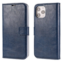 Load image into Gallery viewer, Crazy Horse Texture Detachable Magnetic Back Cover Horizontal Flip Leather Case with Holder &amp; Card Slots &amp; Photo Frame &amp; Wallet, For iPhone 11, For iPhone 11 Pro, For iPhone 11 Pro Max, For iPhone 12 mini, For iPhone 12 / 12 Pro, For iPhone 12 Pro Max