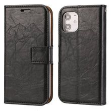 Load image into Gallery viewer, Crazy Horse Texture Detachable Magnetic Back Cover Horizontal Flip Leather Case with Holder &amp; Card Slots &amp; Photo Frame &amp; Wallet, For iPhone 11, For iPhone 11 Pro, For iPhone 11 Pro Max, For iPhone 12 mini, For iPhone 12 / 12 Pro, For iPhone 12 Pro Max