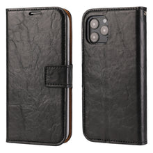 Load image into Gallery viewer, Crazy Horse Texture Detachable Magnetic Back Cover Horizontal Flip Leather Case with Holder &amp; Card Slots &amp; Photo Frame &amp; Wallet, For iPhone 11, For iPhone 11 Pro, For iPhone 11 Pro Max, For iPhone 12 mini, For iPhone 12 / 12 Pro, For iPhone 12 Pro Max