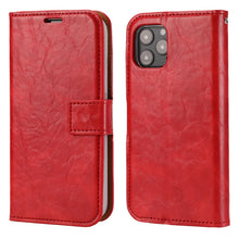 Load image into Gallery viewer, Crazy Horse Texture Detachable Magnetic Back Cover Horizontal Flip Leather Case with Holder &amp; Card Slots &amp; Photo Frame &amp; Wallet, For iPhone 11, For iPhone 11 Pro, For iPhone 11 Pro Max, For iPhone 12 mini, For iPhone 12 / 12 Pro, For iPhone 12 Pro Max