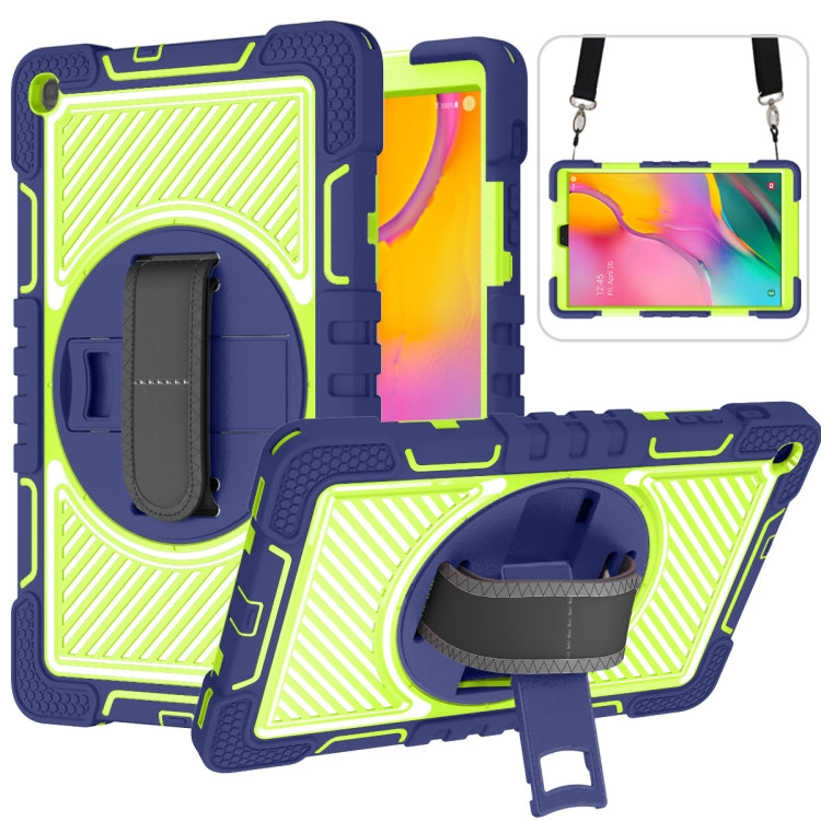 360 Degree Rotation Contrast Color Shockproof Silicone + PC Case with Holder & Hand Grip Strap & Shoulder Strap, For iPad 9.7 2018 / 2017, For iPad 10.2 2021 / 2020 / 2019, For iPad 10.9 / Pro 11 2020 / 2021 / 2018                                      ...