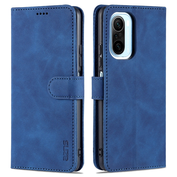 AZNS Skin Feel Calf Texture Horizontal Flip Leather Case with Card Slots & Holder & Wallet, For Xiaomi Redmi K40 Pro, For Xiaomi Poco F3, For Xiaomi Redmi Note 9 5G, For Xiaomi Redmi Note 10 5G, For Xiaomi Poco M3 Pro 5G