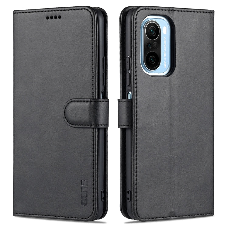 AZNS Skin Feel Calf Texture Horizontal Flip Leather Case with Card Slots & Holder & Wallet, For Xiaomi Redmi K40 Pro, For Xiaomi Poco F3, For Xiaomi Redmi Note 9 5G, For Xiaomi Redmi Note 10 5G, For Xiaomi Poco M3 Pro 5G