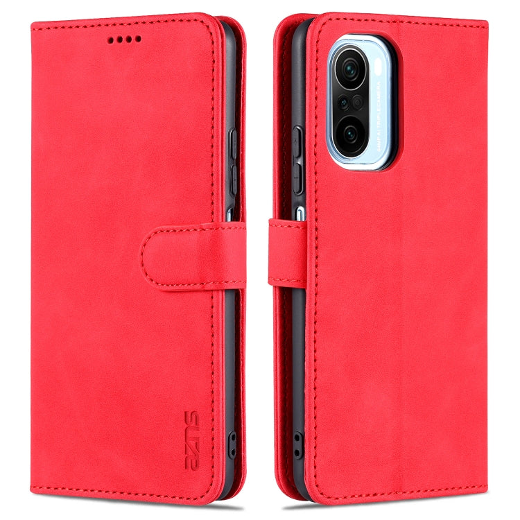AZNS Skin Feel Calf Texture Horizontal Flip Leather Case with Card Slots & Holder & Wallet, For Xiaomi Redmi K40 Pro, For Xiaomi Poco F3, For Xiaomi Redmi Note 9 5G, For Xiaomi Redmi Note 10 5G, For Xiaomi Poco M3 Pro 5G