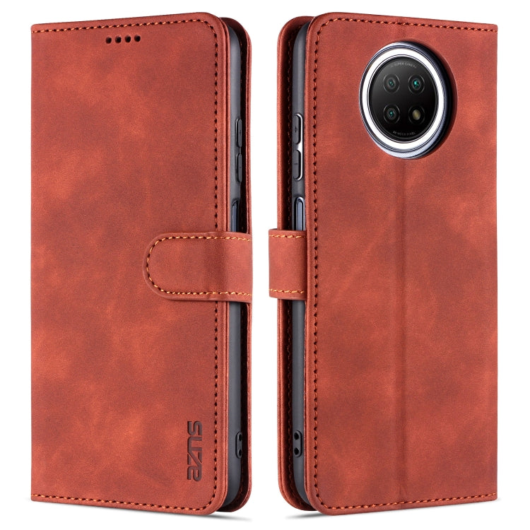 AZNS Skin Feel Calf Texture Horizontal Flip Leather Case with Card Slots & Holder & Wallet, For Xiaomi Redmi K40 Pro, For Xiaomi Poco F3, For Xiaomi Redmi Note 9 5G, For Xiaomi Redmi Note 10 5G, For Xiaomi Poco M3 Pro 5G