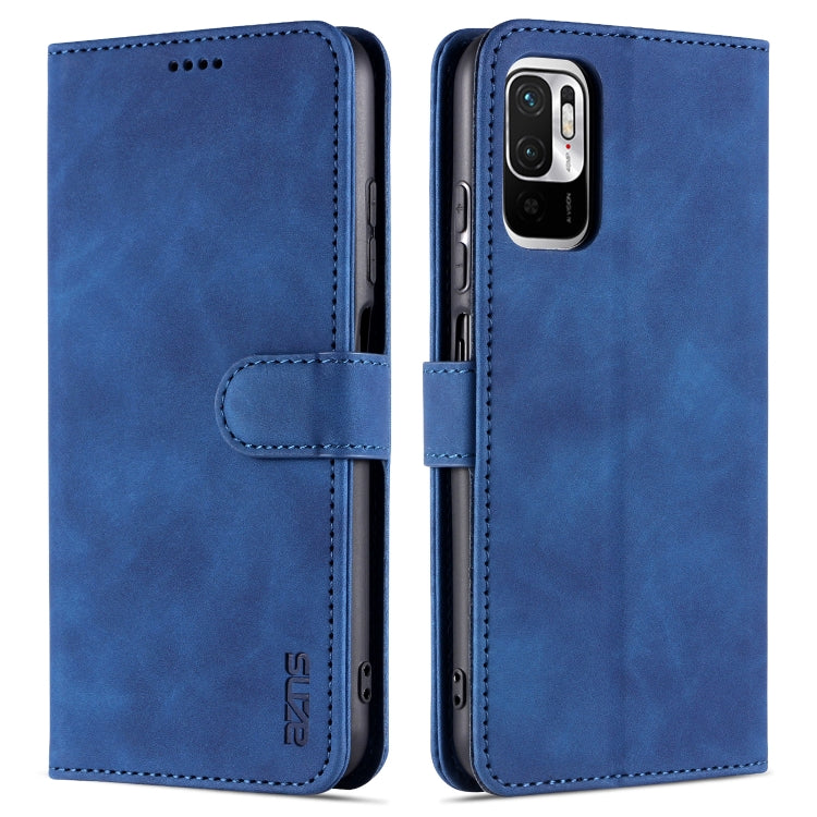 AZNS Skin Feel Calf Texture Horizontal Flip Leather Case with Card Slots & Holder & Wallet, For Xiaomi Redmi K40 Pro, For Xiaomi Poco F3, For Xiaomi Redmi Note 9 5G, For Xiaomi Redmi Note 10 5G, For Xiaomi Poco M3 Pro 5G