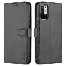 Load image into Gallery viewer, AZNS Skin Feel Calf Texture Horizontal Flip Leather Case with Card Slots &amp; Holder &amp; Wallet, For Xiaomi Redmi K40 Pro, For Xiaomi Poco F3, For Xiaomi Redmi Note 9 5G, For Xiaomi Redmi Note 10 5G, For Xiaomi Poco M3 Pro 5G