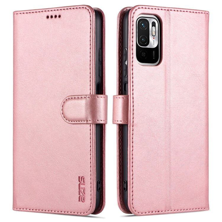 AZNS Skin Feel Calf Texture Horizontal Flip Leather Case with Card Slots & Holder & Wallet, For Xiaomi Redmi K40 Pro, For Xiaomi Poco F3, For Xiaomi Redmi Note 9 5G, For Xiaomi Redmi Note 10 5G, For Xiaomi Poco M3 Pro 5G