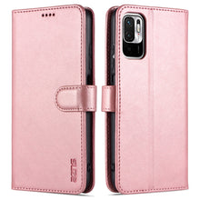 Load image into Gallery viewer, AZNS Skin Feel Calf Texture Horizontal Flip Leather Case with Card Slots &amp; Holder &amp; Wallet, For Xiaomi Redmi K40 Pro, For Xiaomi Poco F3, For Xiaomi Redmi Note 9 5G, For Xiaomi Redmi Note 10 5G, For Xiaomi Poco M3 Pro 5G