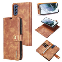 Load image into Gallery viewer, DG.MING Crazy Horse Texture Flip Detachable Magnetic Leather Case with Holder &amp; Card Slots &amp; Wallet, For Samsung Galaxy S21 FE