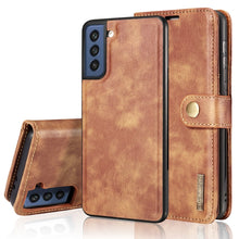 Load image into Gallery viewer, DG.MING Crazy Horse Texture Flip Detachable Magnetic Leather Case with Holder &amp; Card Slots &amp; Wallet, For Samsung Galaxy S21 FE