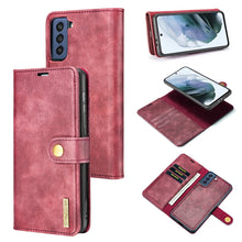 Load image into Gallery viewer, DG.MING Crazy Horse Texture Flip Detachable Magnetic Leather Case with Holder &amp; Card Slots &amp; Wallet, For Samsung Galaxy S21 FE