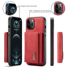 Load image into Gallery viewer, DG.MING M2 Series 3-Fold Multi Card Bag + Magnetic Back Cover Shockproof Case with Wallet &amp; Holder Function, For iPhone 12 mini, For iPhone 12 / 12 Pro, For iPhone 12 Pro Max