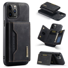 Load image into Gallery viewer, DG.MING M2 Series 3-Fold Multi Card Bag + Magnetic Back Cover Shockproof Case with Wallet &amp; Holder Function, For iPhone 12 mini, For iPhone 12 / 12 Pro, For iPhone 12 Pro Max